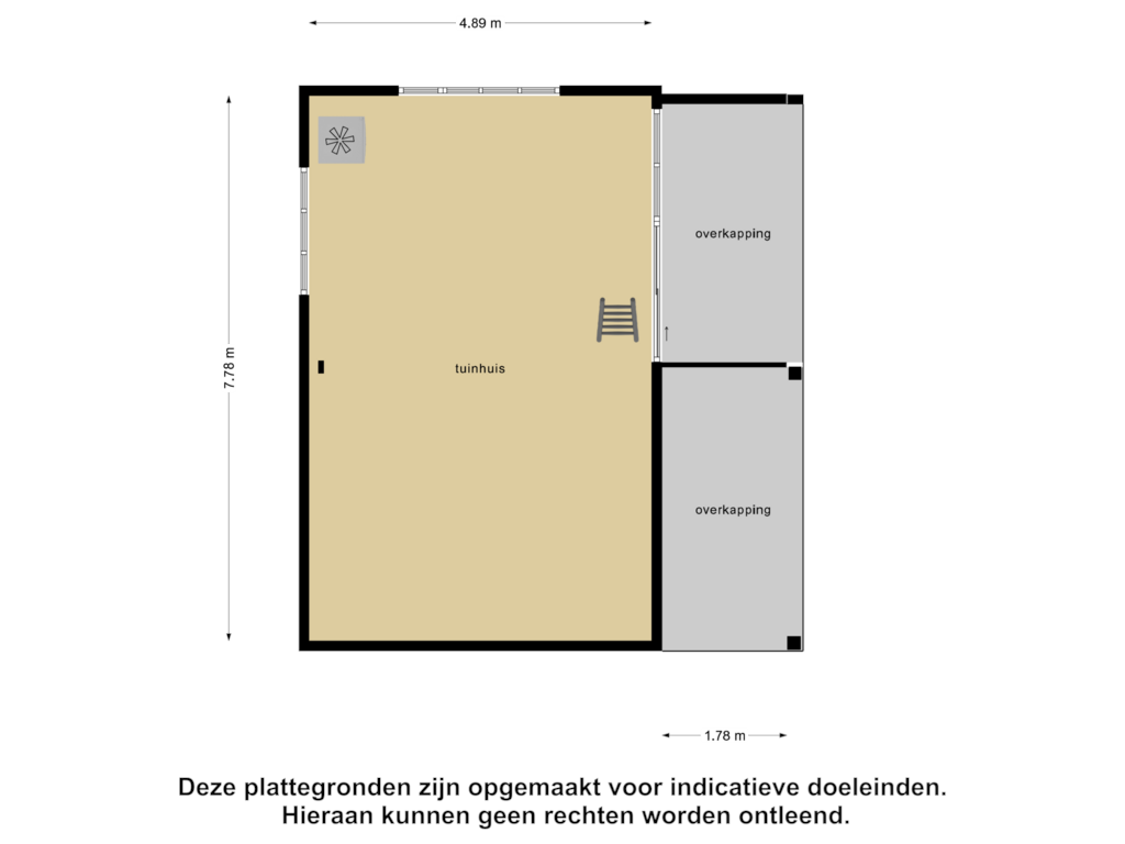 Bekijk plattegrond van tuinhuis van Gemertseweg 2