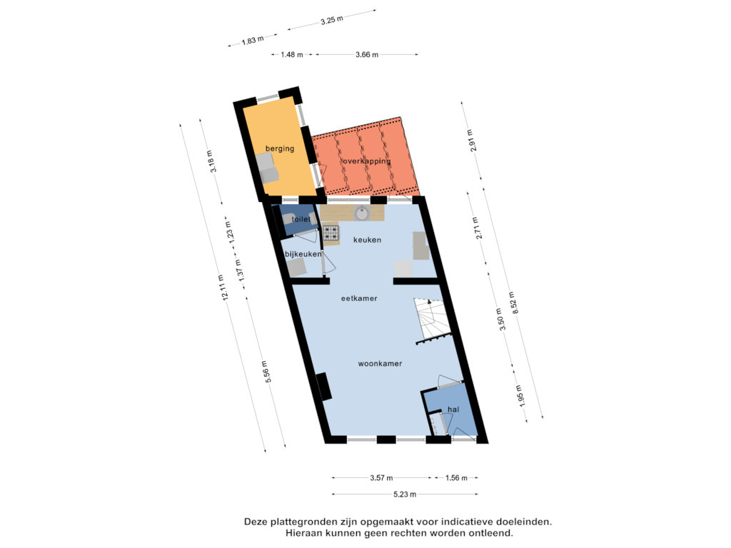 Bekijk plattegrond van Begane grond van Seisweg 60