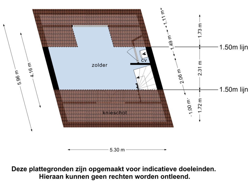 Bekijk plattegrond van 2e verdieping van Seisweg 60