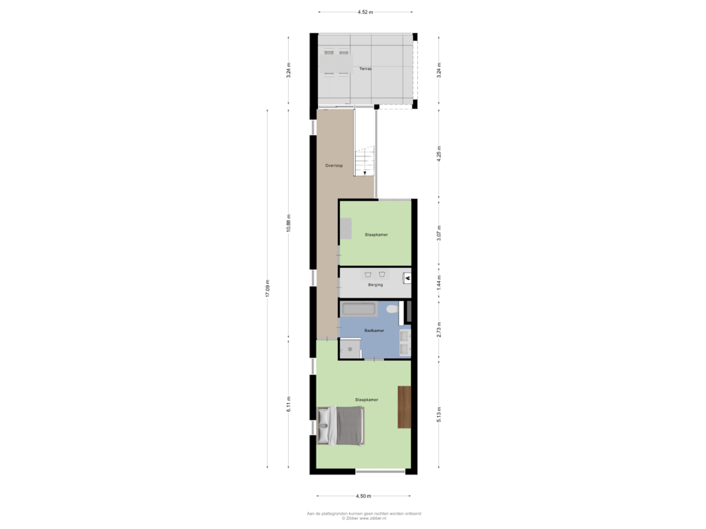 View floorplan of Twedee verdieping of Laan van Europa 275