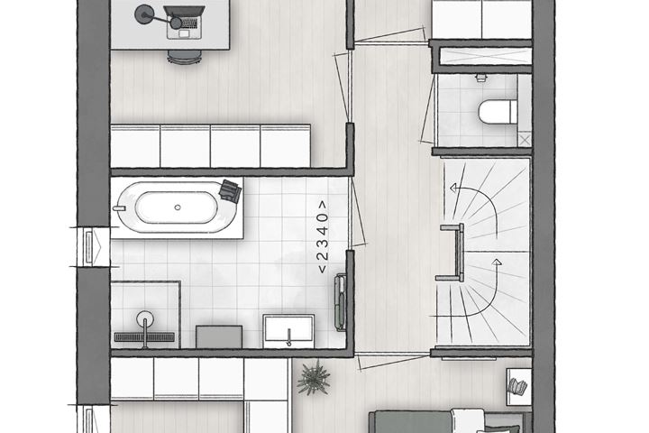 Bekijk foto 11 van Twee-onder-één-kapwoning - 6000 | bnr. 536