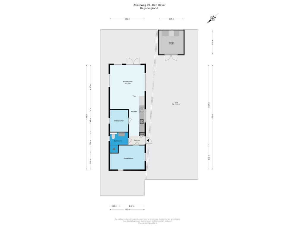 Bekijk plattegrond van Begane grond van Akkerweg 41-79