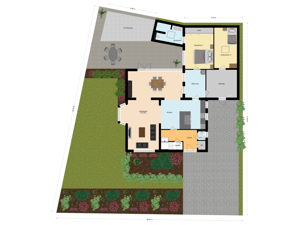 Bekijk plattegrond van Situatie van Van Gaverenlaan 11