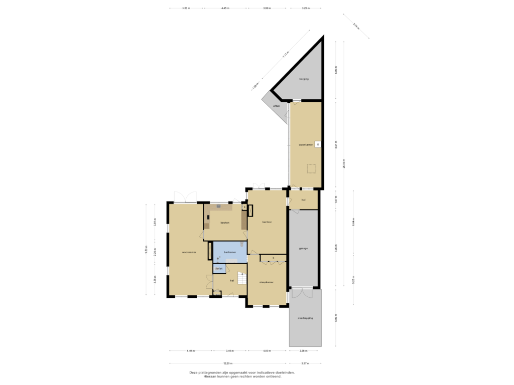 Bekijk plattegrond van Begane grond van Rodenburg 17