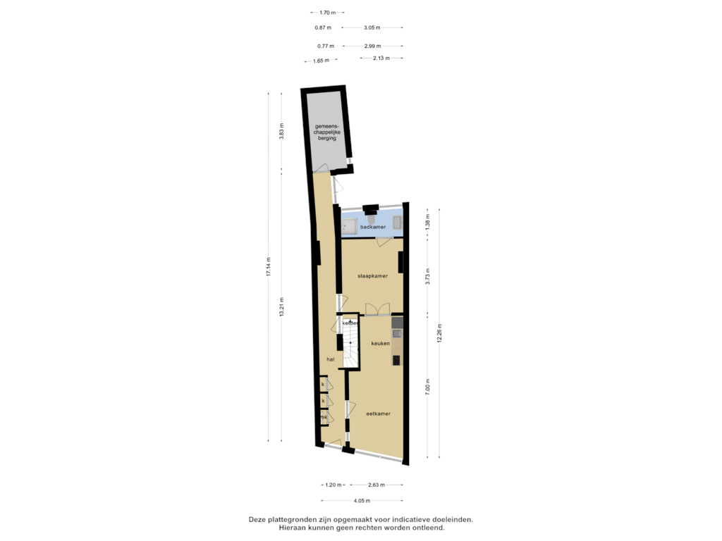 Bekijk plattegrond van Appartement van Hoogstraat 10-B