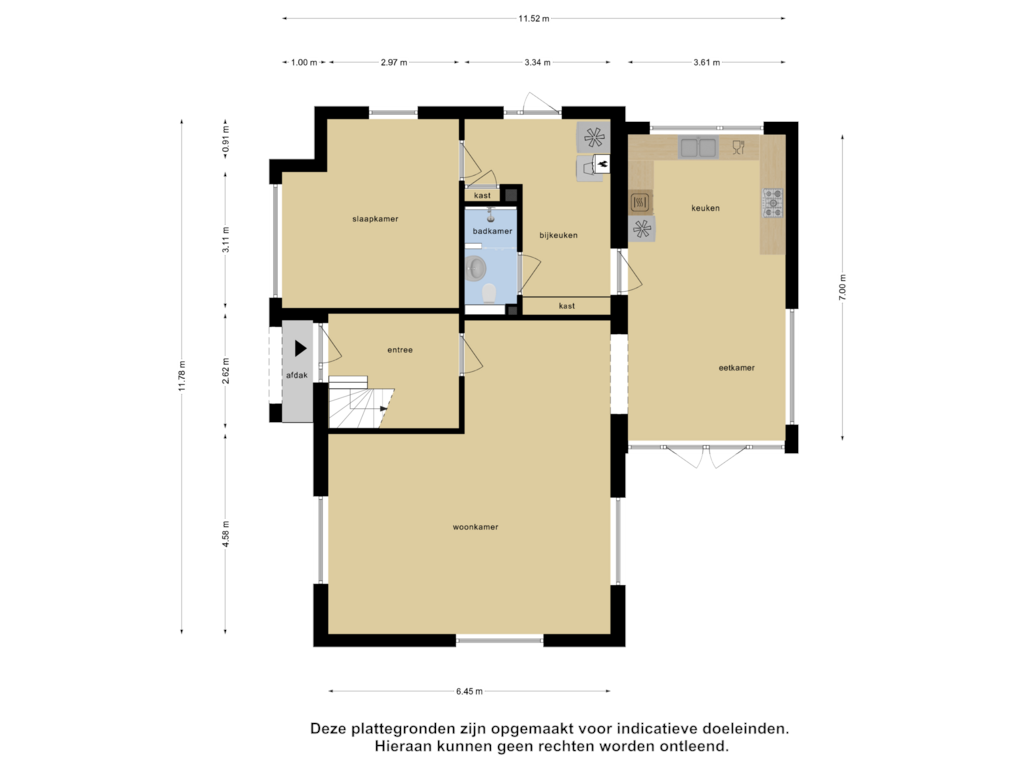 View floorplan of Begane Grond of De Messemaker 17