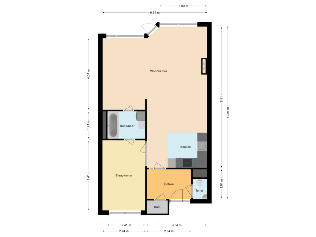 Bekijk plattegrond van Appartement van Boulevard Ir de Vassy 47