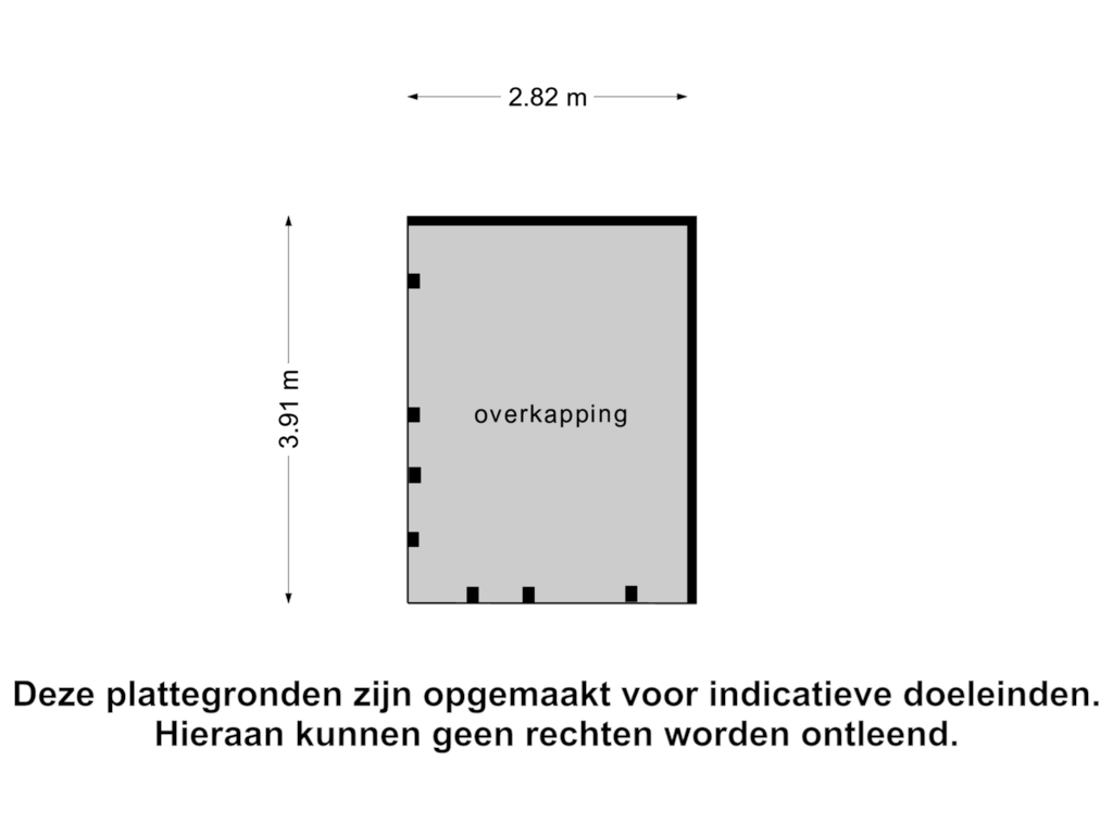 Bekijk plattegrond van Overkapping van Korenbeursstraat 6