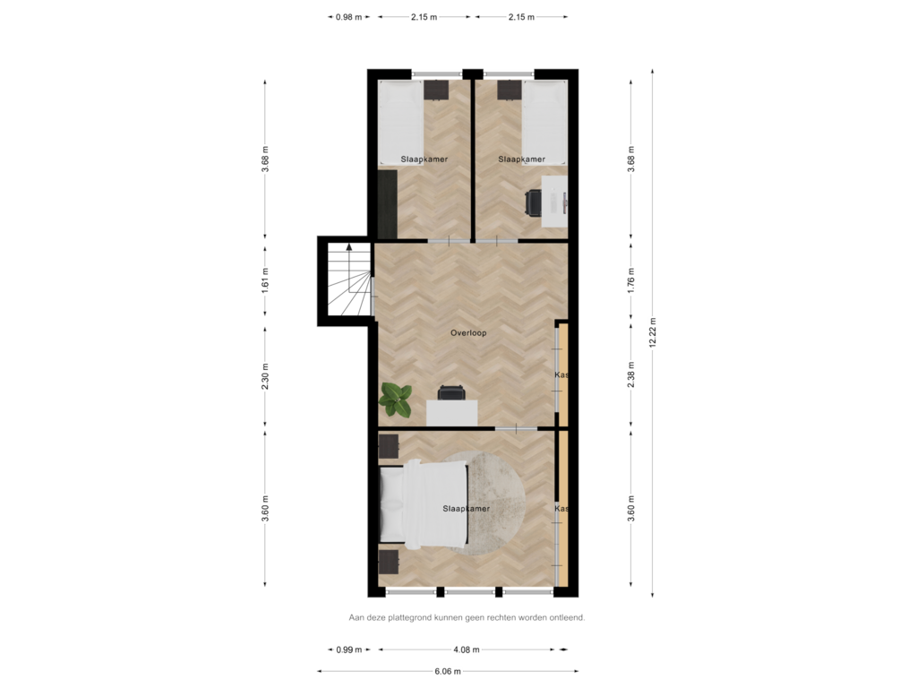 View floorplan of Markt 29, Groede 1e verdieping of Markt 29