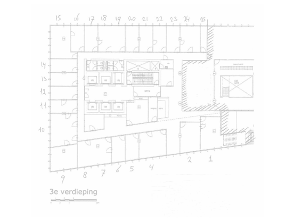 Plattegrond derde verdieping