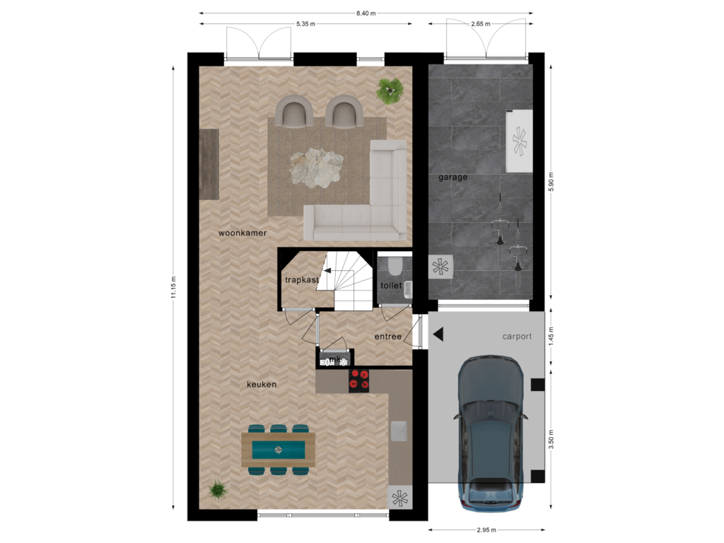 Bekijk plattegrond van Begane Grond van Madeliefje 15