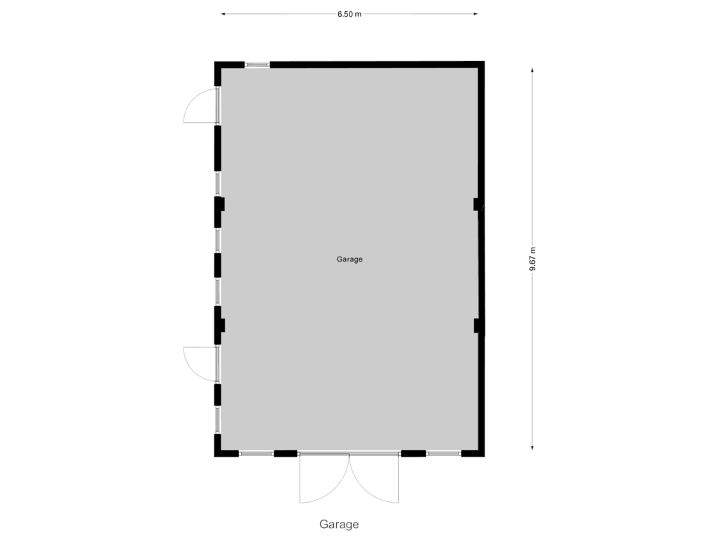 Bekijk plattegrond van Garage van Alphenseweg 23