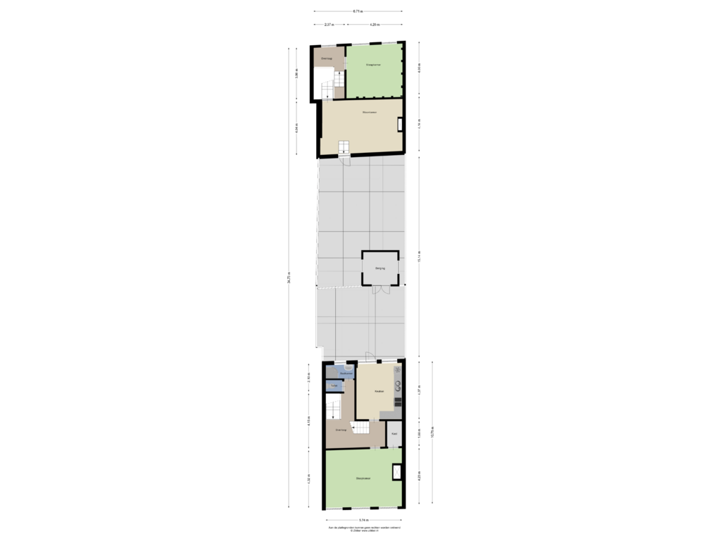 Bekijk plattegrond van Eerste Verdieping van Noordstraat 74-.