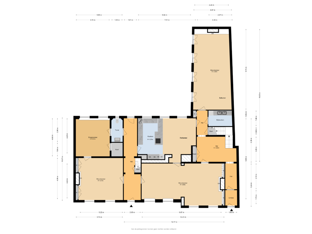 View floorplan of Begane Grond of Dorpsstraat 61