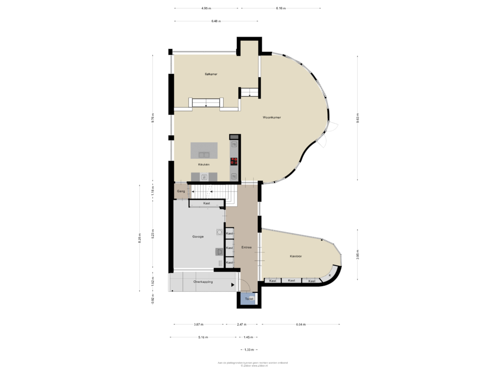 Bekijk plattegrond van Begane grond van Waddenring 30