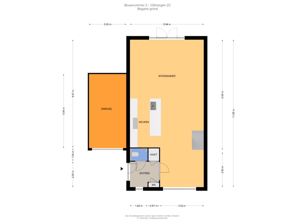 Bekijk plattegrond van Begane grond van Vijfmorgen 2-C