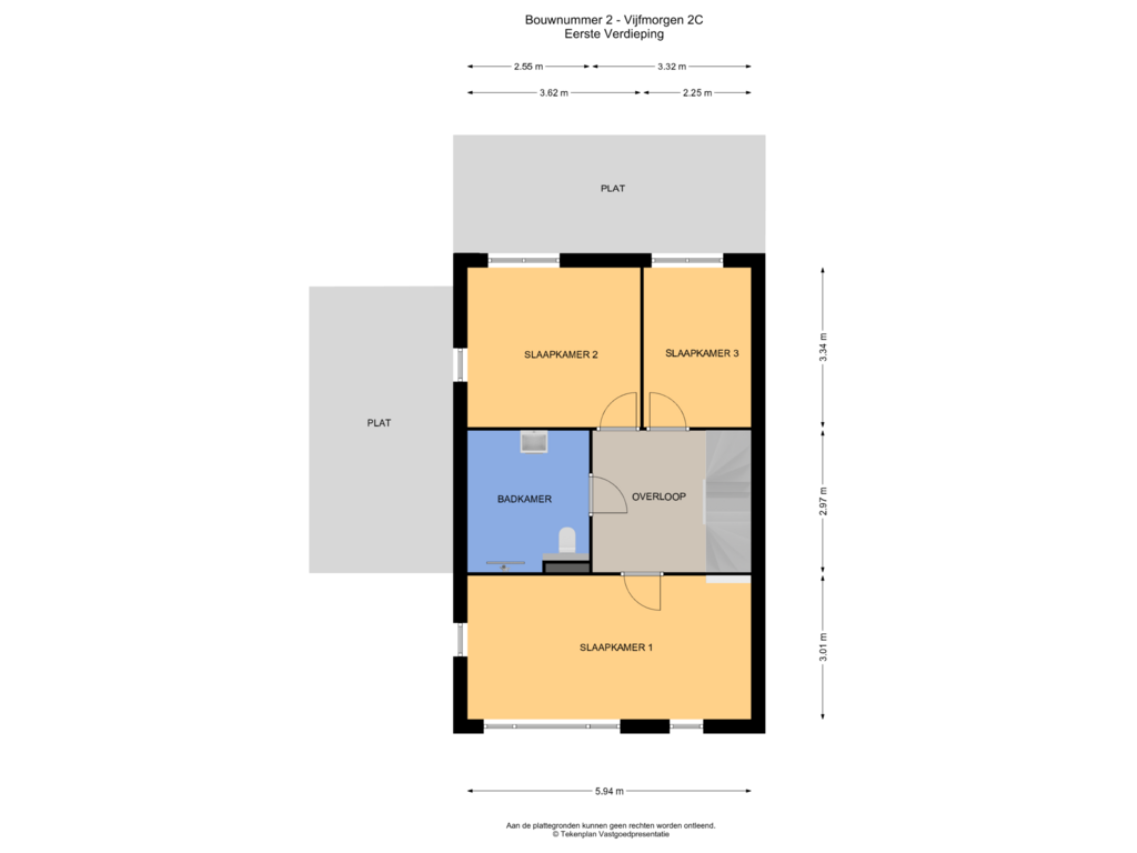 Bekijk plattegrond van Eerste Verdieping van Vijfmorgen 2-C