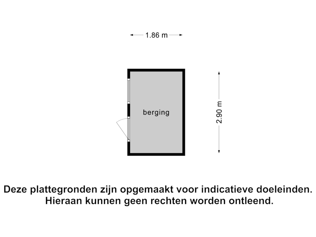 Bekijk plattegrond van Berging van Coevorderweg 21-08