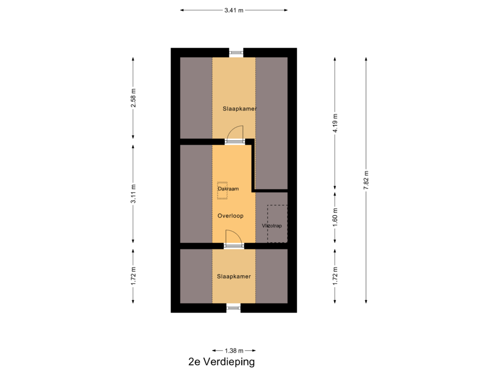 Bekijk plattegrond van 2e Verdieping van Hoge Engweg 3