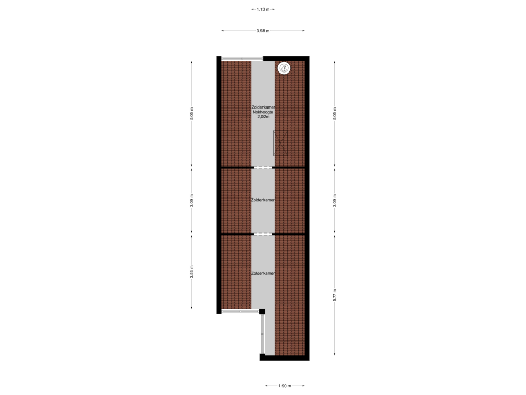 Bekijk plattegrond van 2e verdieping woning van Boterdijk 206