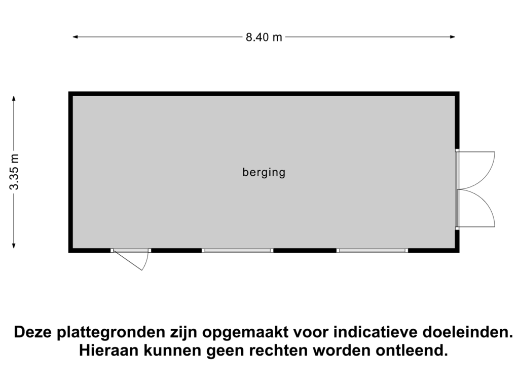 View floorplan of Berging of Langesteeg 18