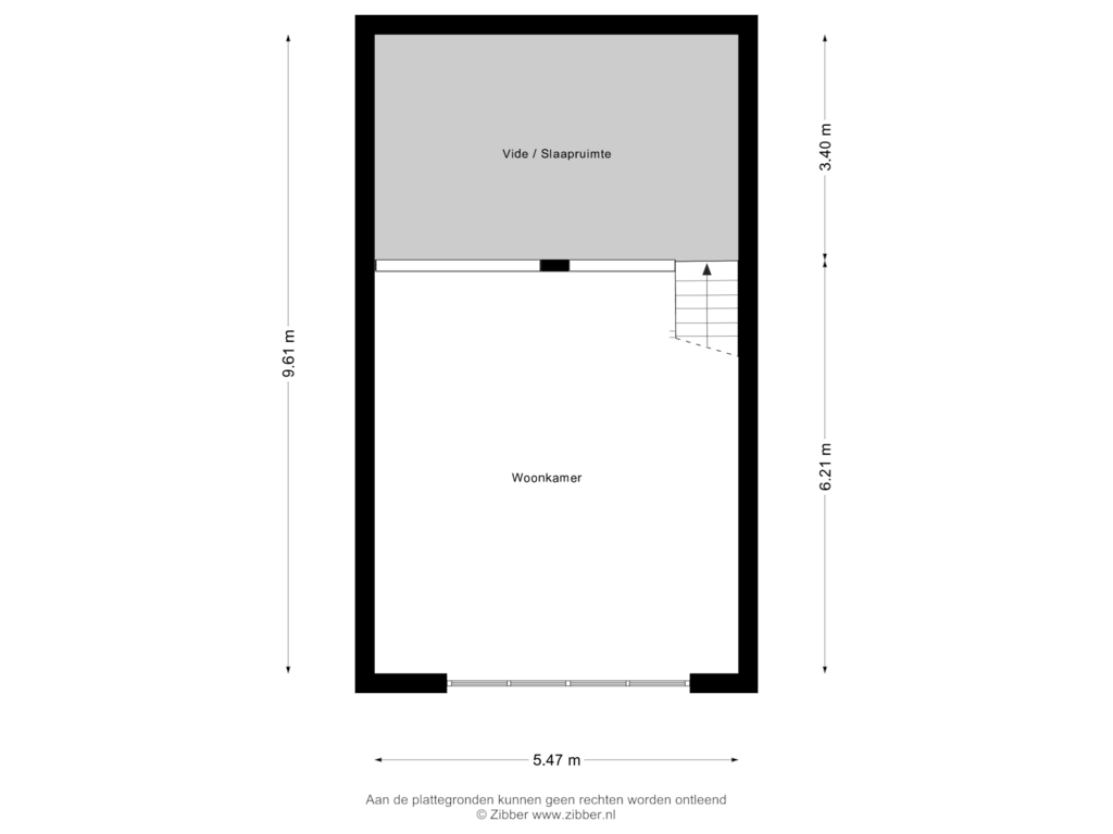 Bekijk plattegrond van Vliering van Prinsenweg 11-I