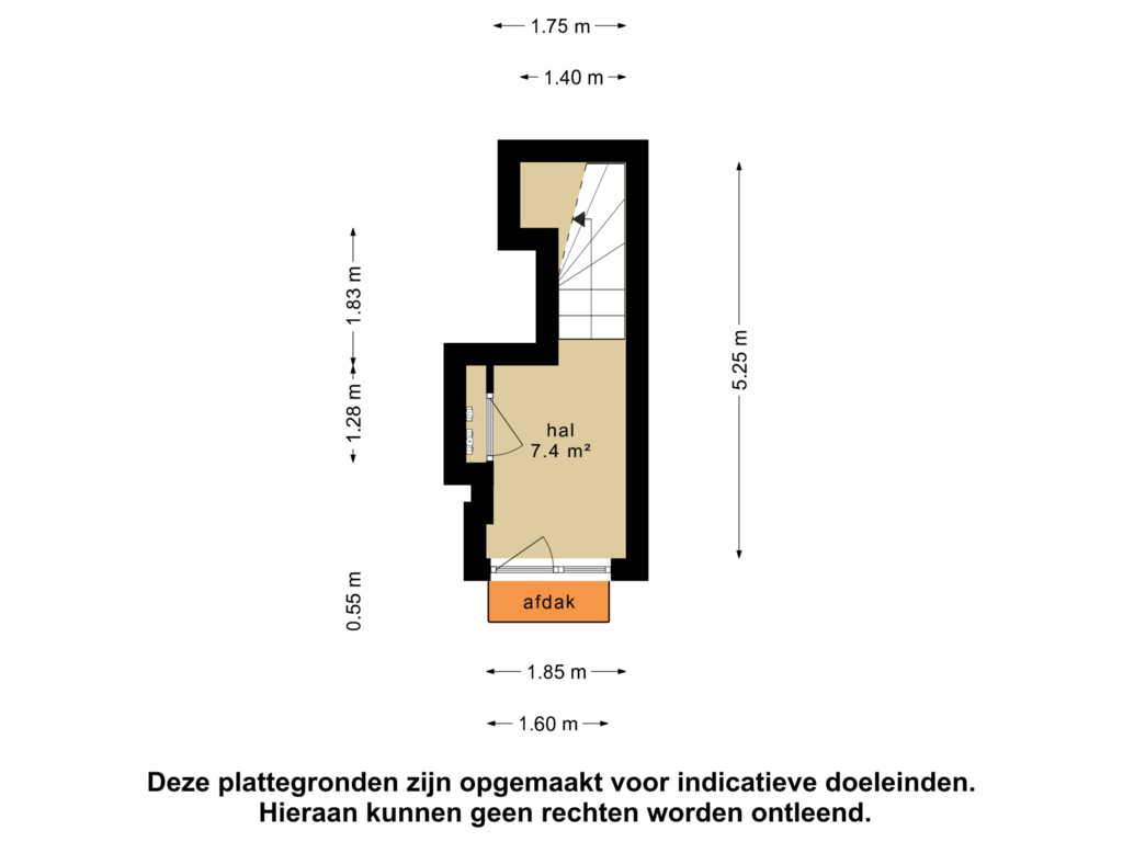 Bekijk plattegrond van Begane grond van Louis van der Maesenstraat 11