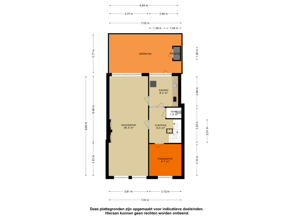 Bekijk plattegrond van 1e verdieping van Louis van der Maesenstraat 11