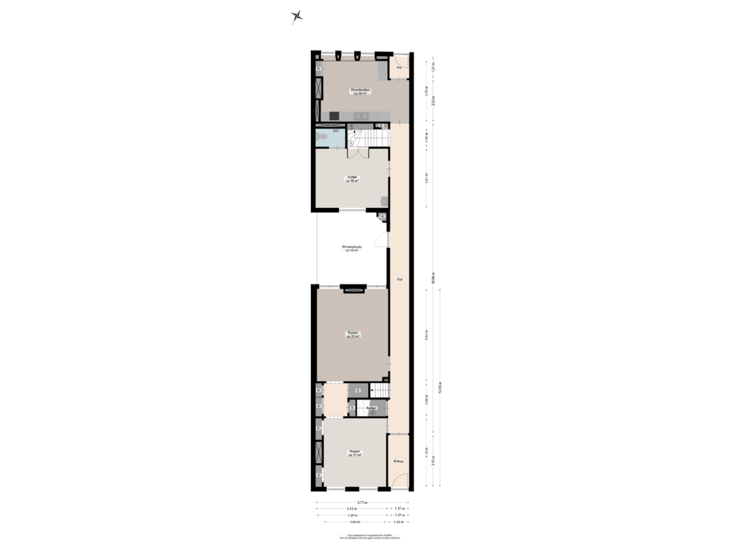 Bekijk plattegrond van Begane grond van Noorderhaven 40