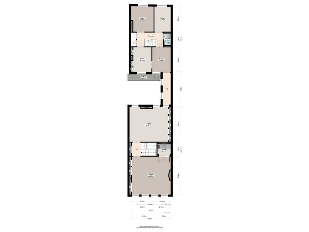 Bekijk plattegrond van Eerste verdieping van Noorderhaven 40