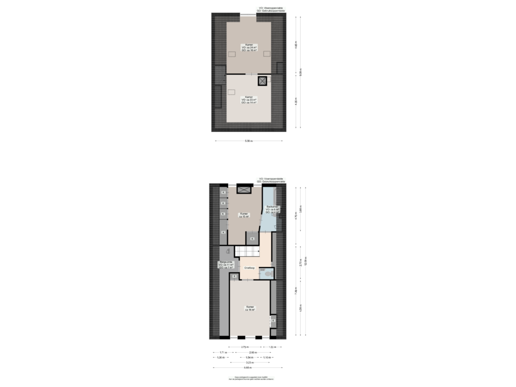 Bekijk plattegrond van Tweede verdieping van Noorderhaven 40