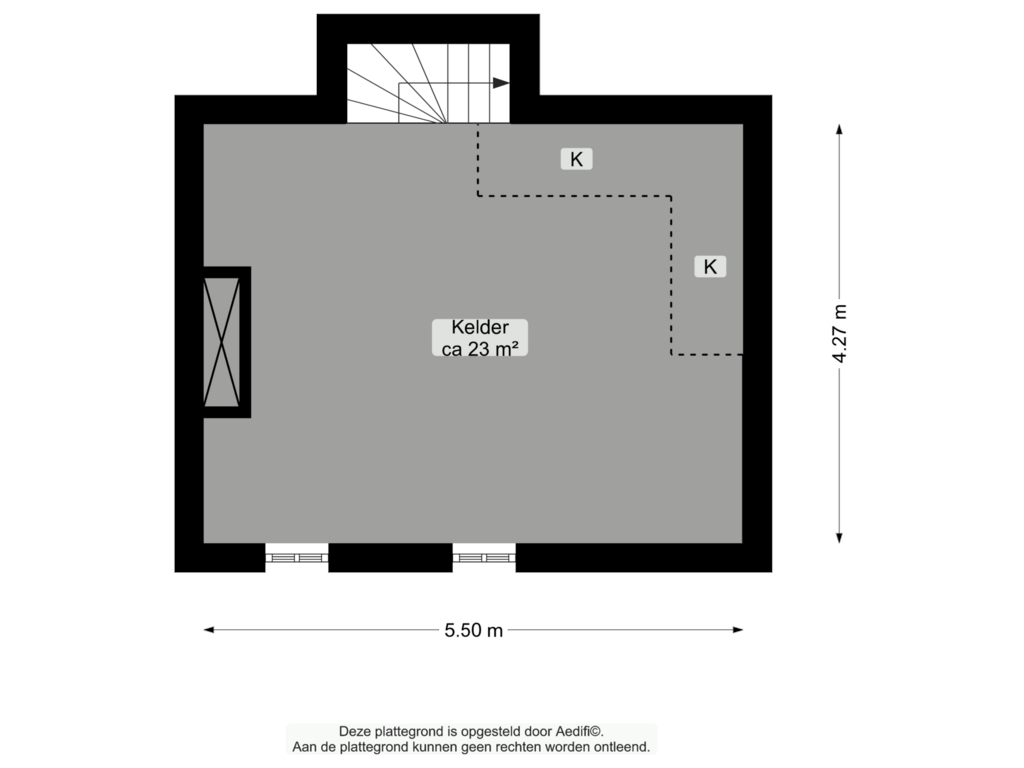 Bekijk plattegrond van Kelder van Noorderhaven 40