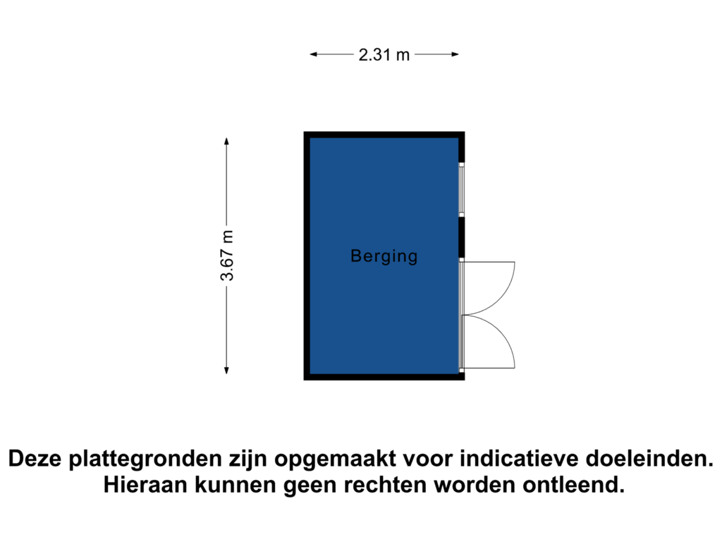 Bekijk plattegrond van Berging van Dordtsestraatweg 671-A