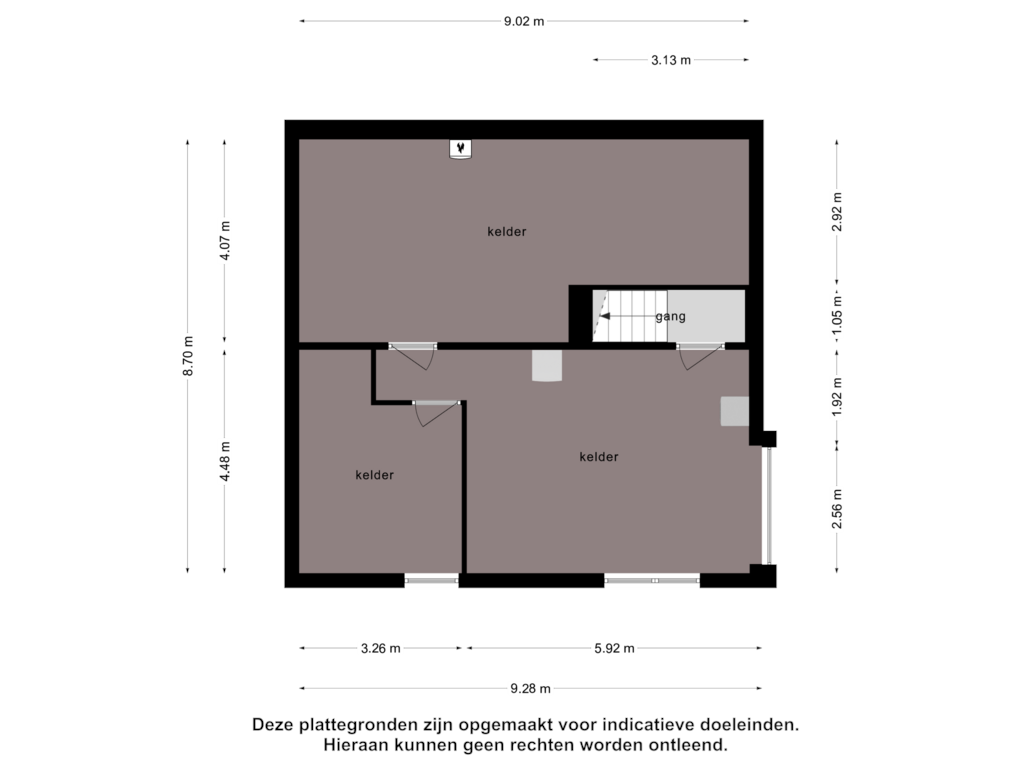 Bekijk plattegrond van Souterrain van Jacob van Lennepstraat 93