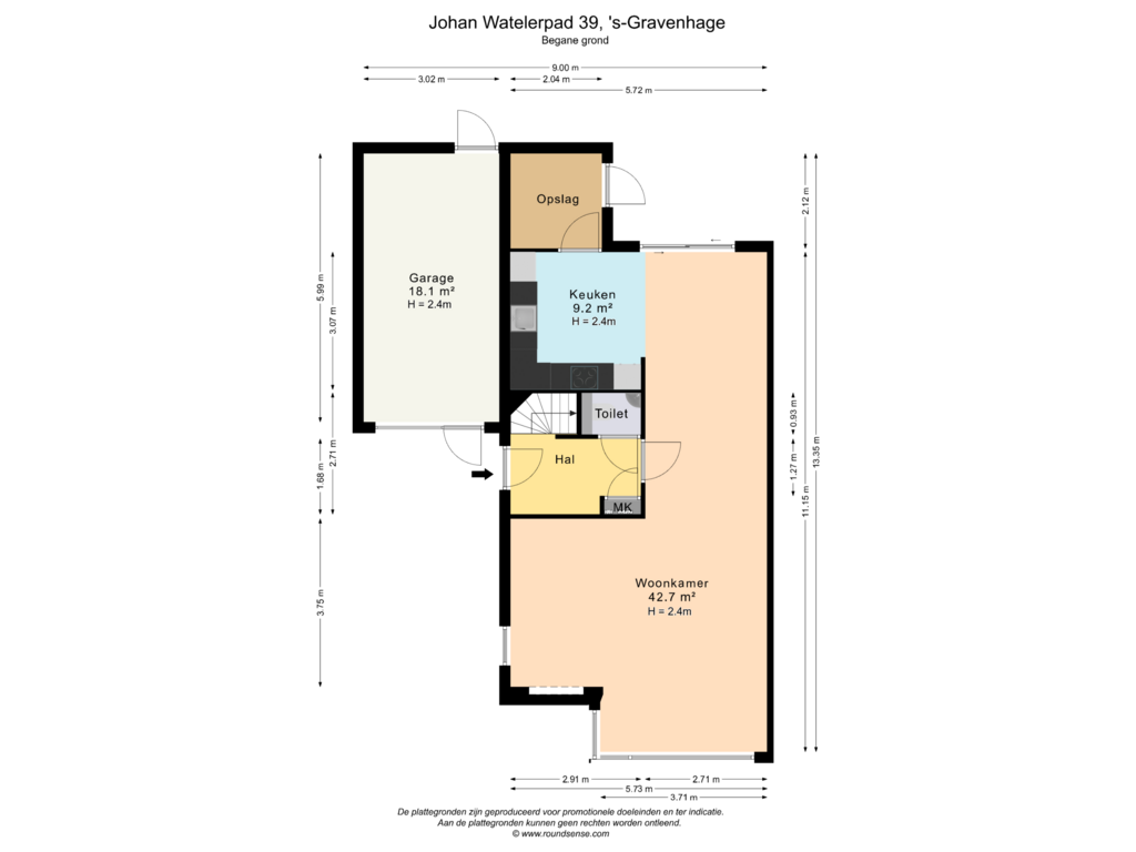 Bekijk plattegrond van Begane grond van Johan Watelerpad 39