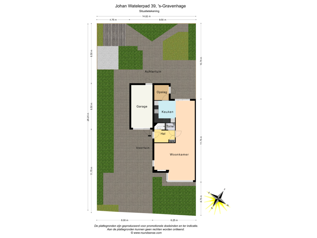 Bekijk plattegrond van Situatietekening van Johan Watelerpad 39