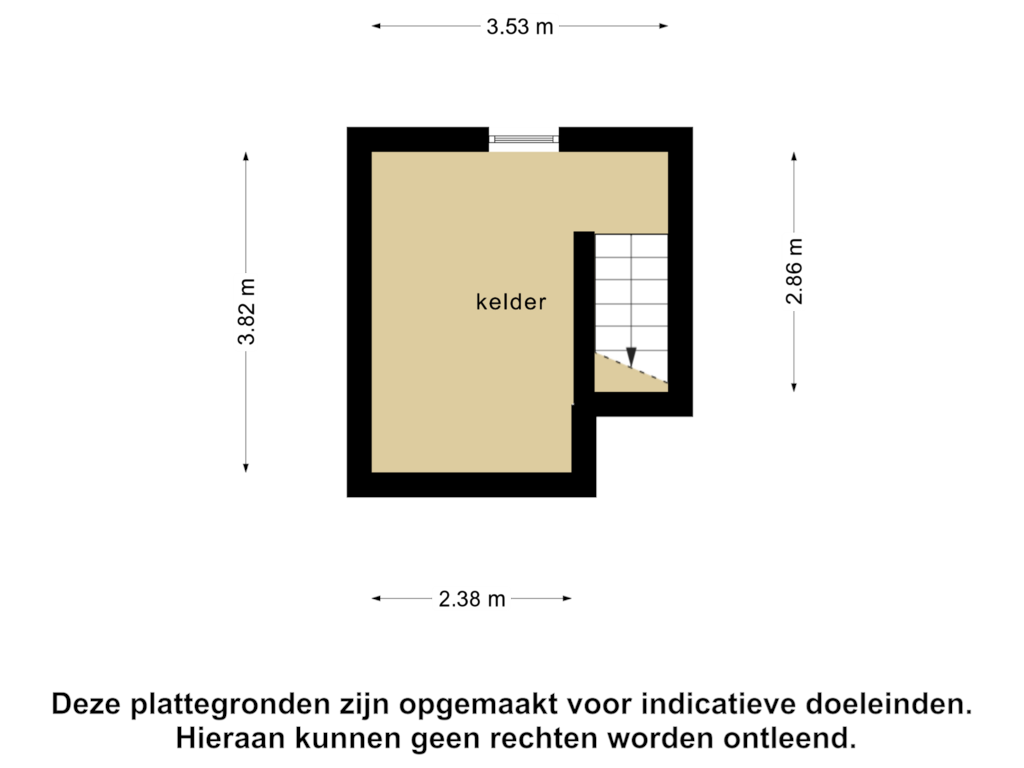 View floorplan of Kelder of Stationsstraat 21