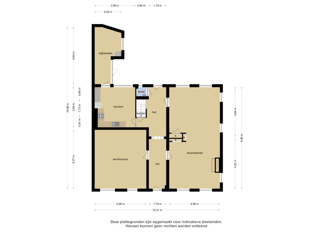 View floorplan of Begane grond of Stationsstraat 21