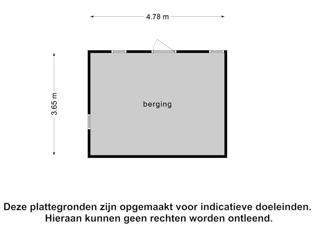 View floorplan of Berging of Stationsstraat 21