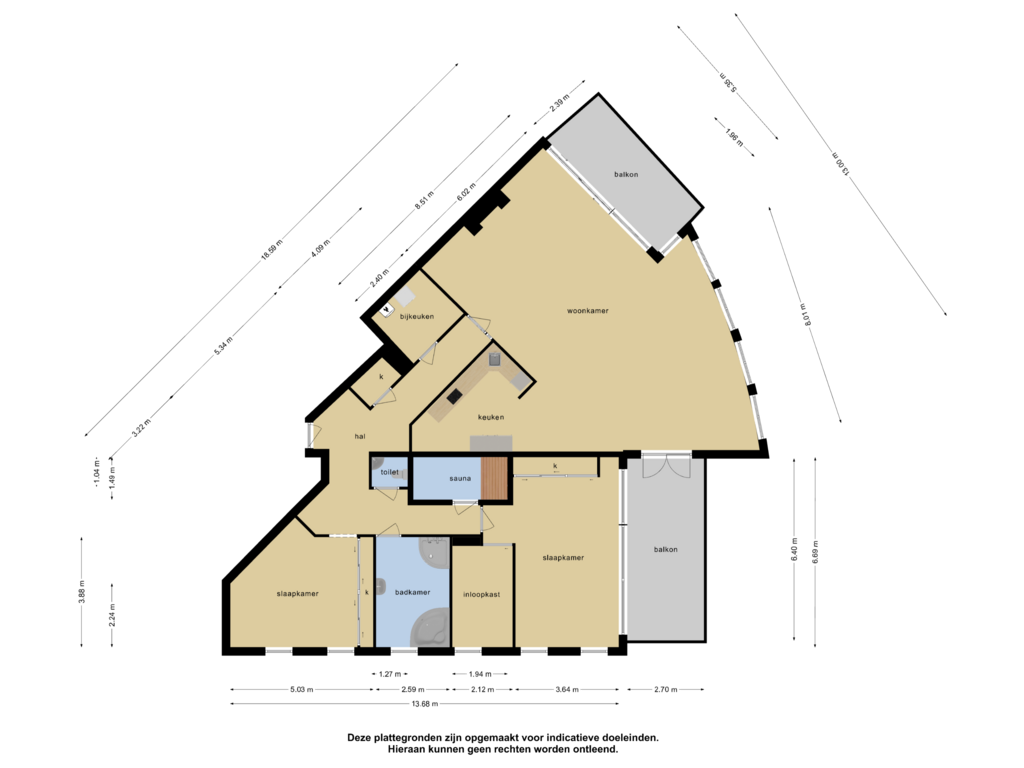 View floorplan of Appartement of Barnsteenhof 120