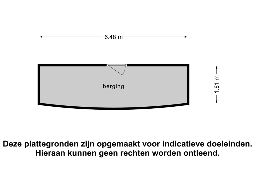 View floorplan of Berging of Barnsteenhof 120