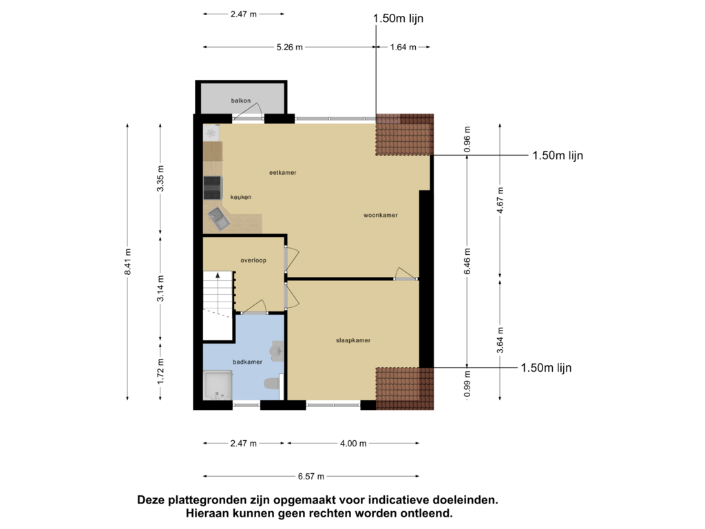 Bekijk plattegrond van Eerste Verdieping van Zuiddijk 12