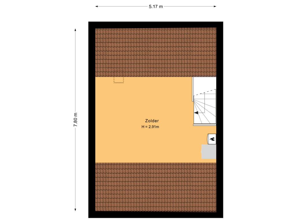 View floorplan of Zolder of Dilleveld 39