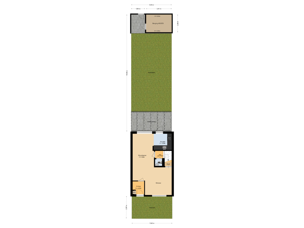 View floorplan of Situatie of Dilleveld 39