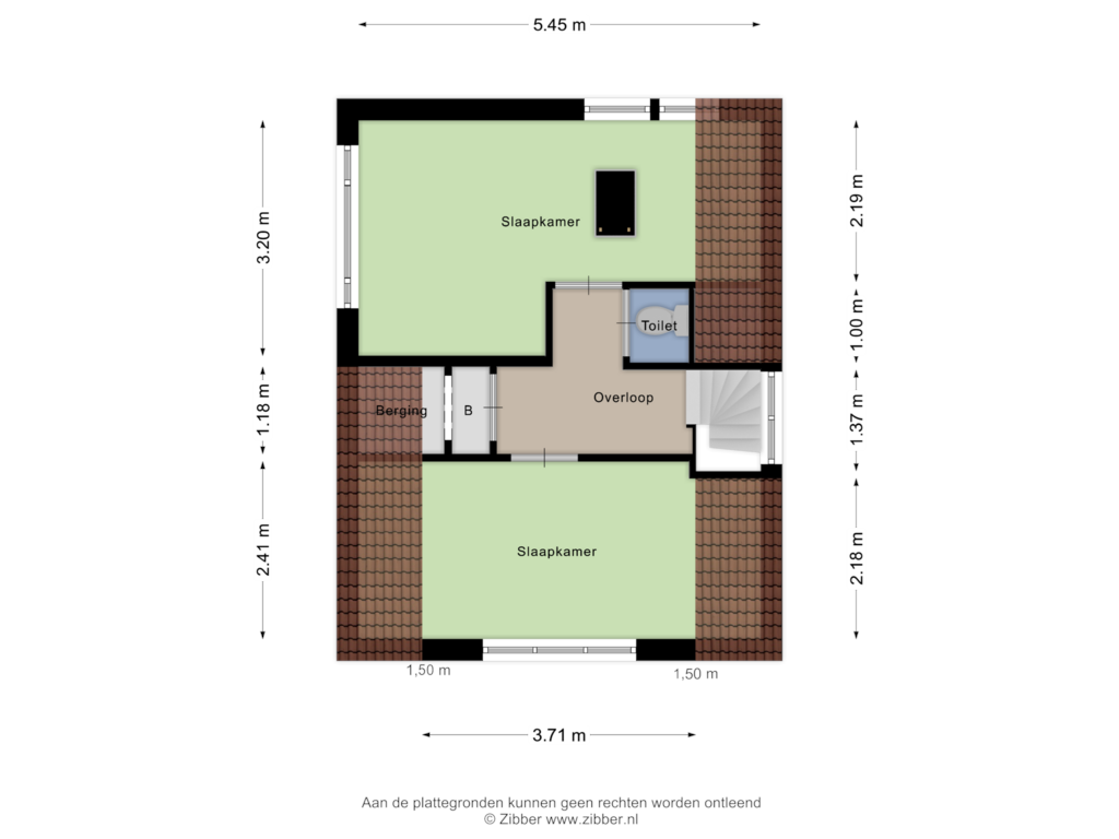 Bekijk plattegrond van Eerste verdieping van Groningerstraat 60