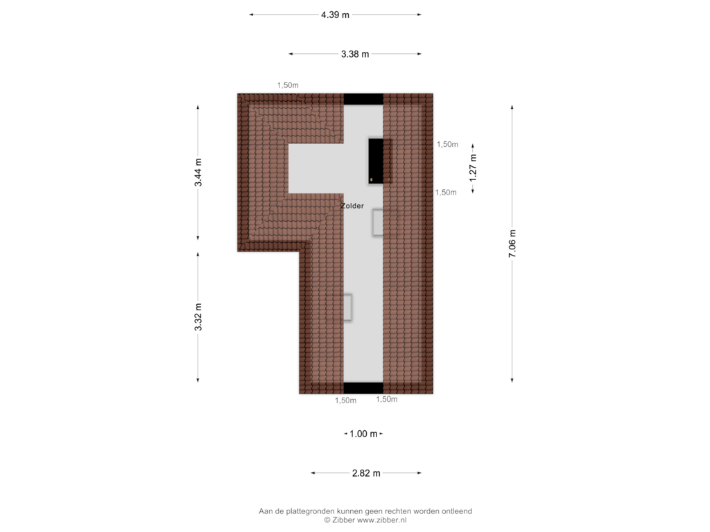 Bekijk plattegrond van Zolder van Groningerstraat 60