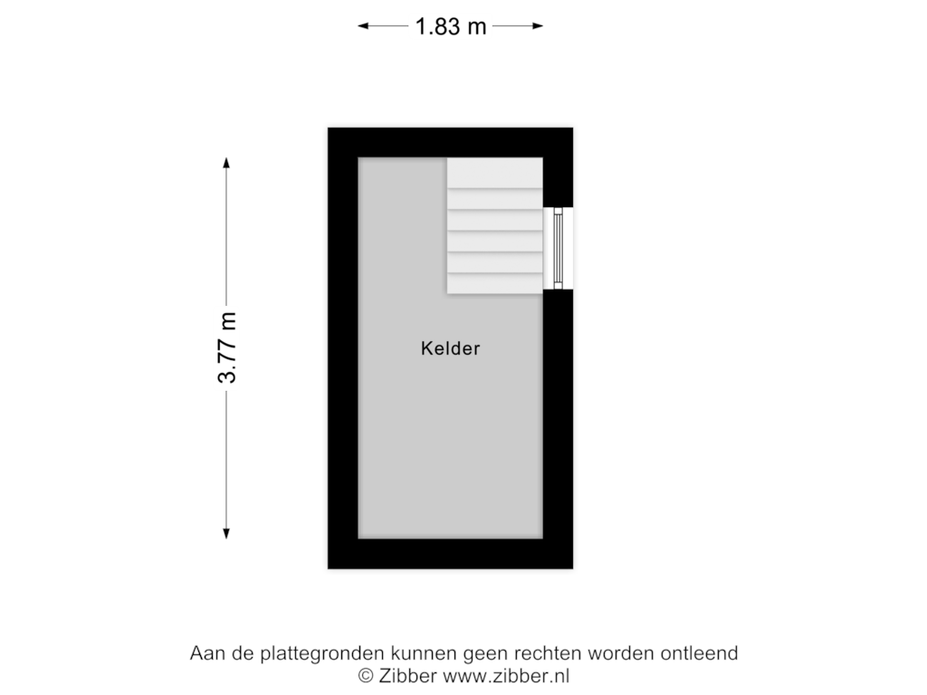 Bekijk plattegrond van Kelder van Groningerstraat 60