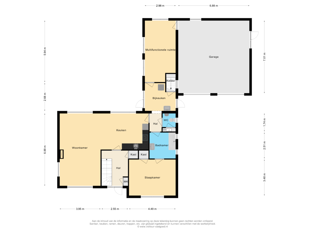 Bekijk plattegrond van Begane grond van Antwerpsebaan 12-A