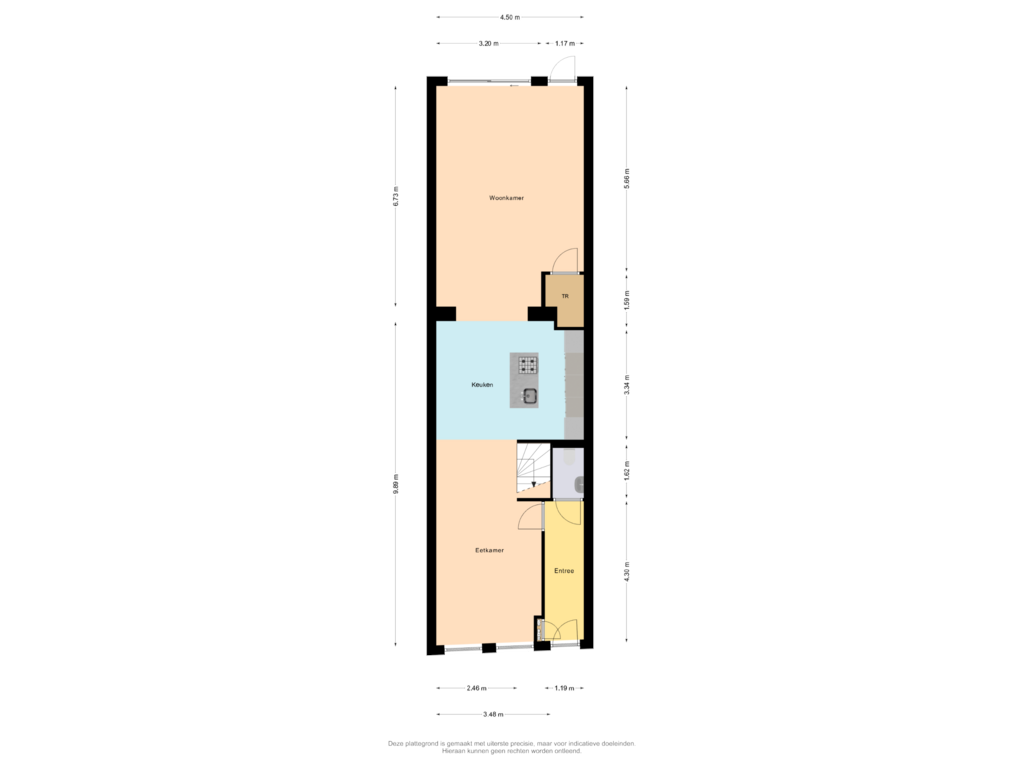 Bekijk plattegrond van Begane Grond van Herenwal 58