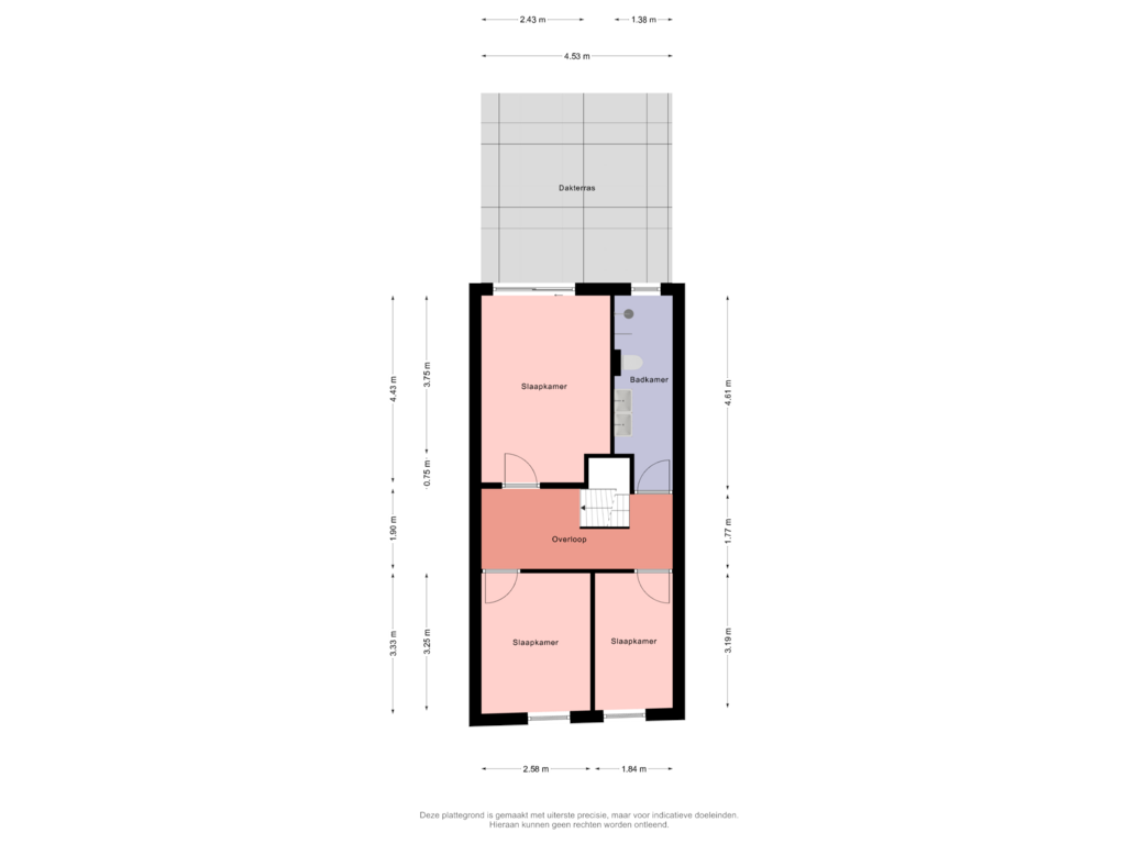 Bekijk plattegrond van 1e Verdieping van Herenwal 58